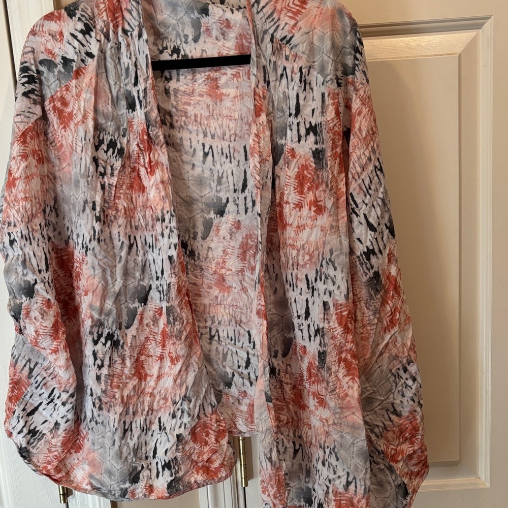 Tolani Multicolor Abstract Kimono